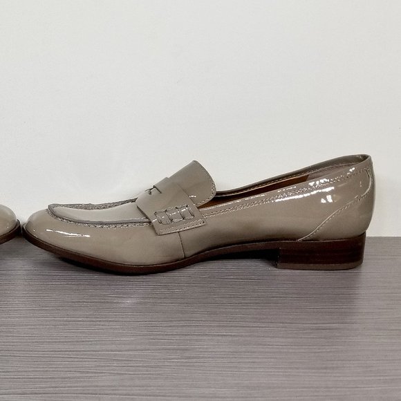SARTO BY FRANCO SARTO Jolette Loafers, Taupe Patent Leather, Womens Size 6.5 M - Picture 8 of 14